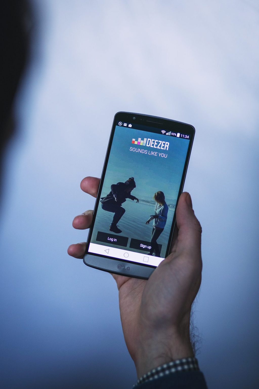 Interface de Deezer