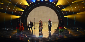 Des participants au concours Eurovision sur scène